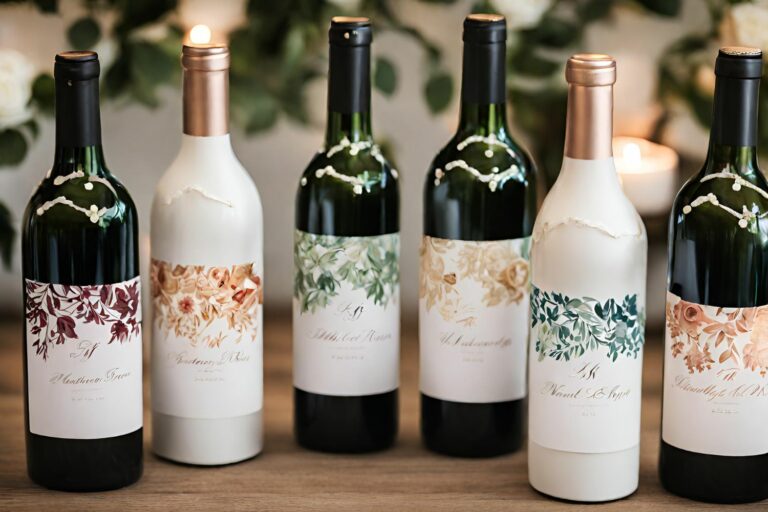 Authentic Italian Wedding Favors: Personalized Wine Bottles